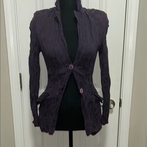 PIAZZA SEMPIONI | XS | Elegant Purple Women's Lightweight Blazer